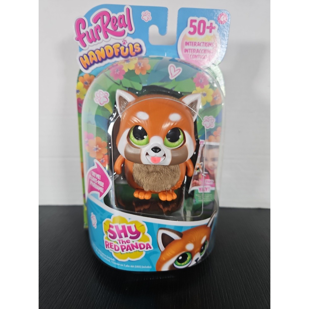FurReal Handfuls Shy the Red Panda Interactive Toy 50+ Sounds Reactions New